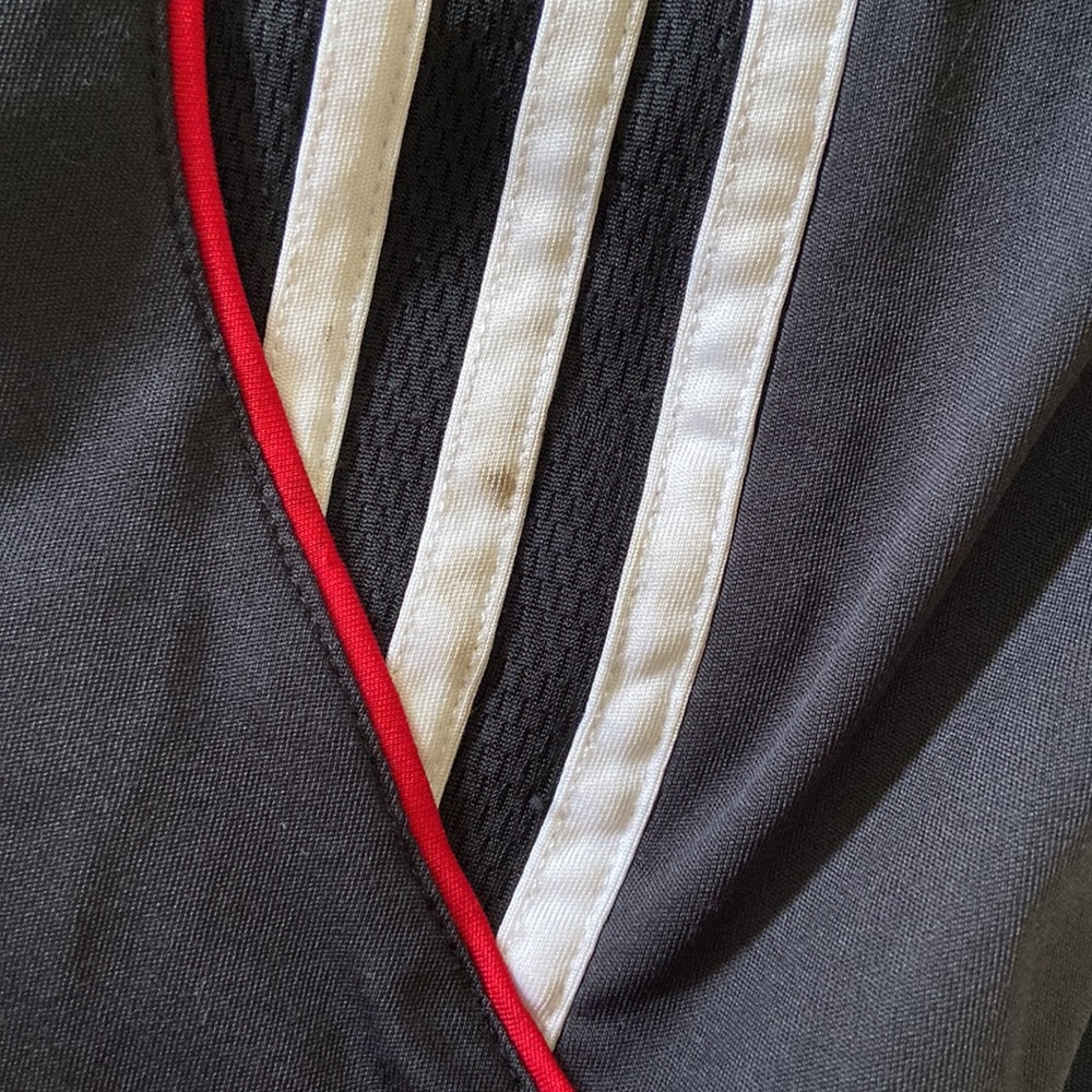 Adidas Black & Red Pull on Elastic waistband Athletic shorts size M (10/12) - Picture 9 of 10